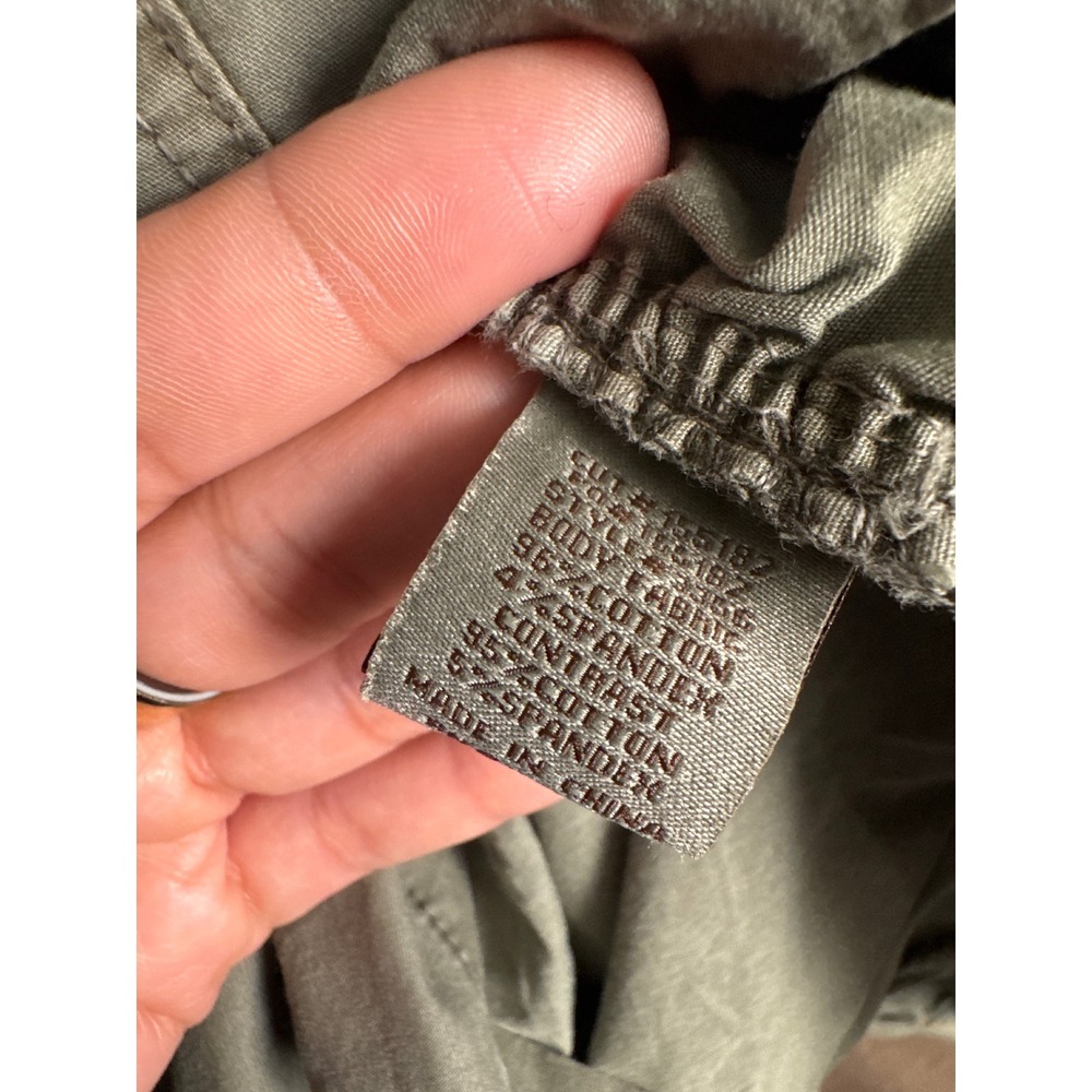 XCVI Olive Green Ruched Utility Midi Dress Gorpcore Fairycore Grunge Small - Picture 6 of 7